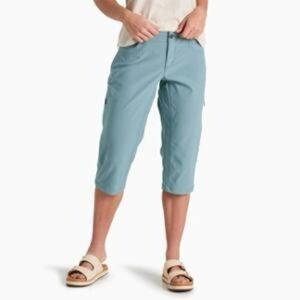 Columbia Women's Saturday Trail II Knee Pant Water & Stain Resistant Teal Size 4